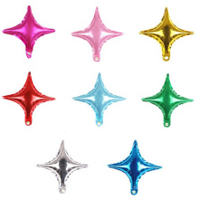 Superstarer 10-Inch Four-Pointed Star Aluminum Film Balloon Birthday Party Wedding Room Wedding Decoration